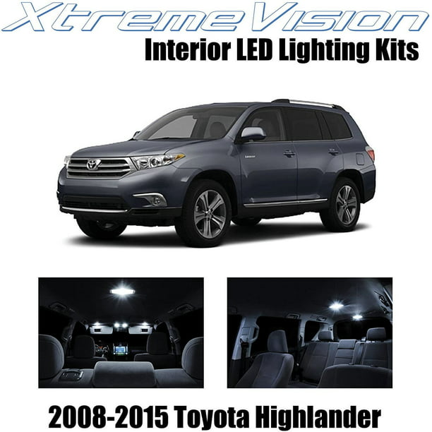 10 x Ice Blue LED Interior Lights Kit For 2001-2007 Toyota Highlander TOOL 